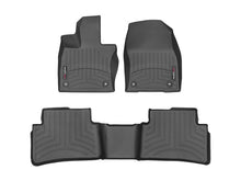 Cargar imagen en el visor de la galería, Alfombra WeatherTech para Lexus UX y UX Hibrido 2019-2023 Kit con FloorLiner 1ra y 2da fila en color negro.
