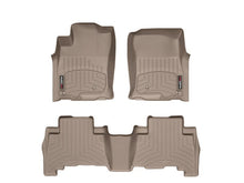 Cargar imagen en el visor de la galería, Alfombra WeatherTech para Toyota 4Runner Prado / Lexus GX 2010 al 2013 Kit con FloorLiner 1ra 2da fila en color beige - Pro Performance