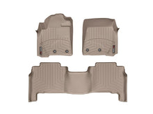 Cargar imagen en el visor de la galería, Alfombra WeatherTech para Toyota Land Cruiser y Lexus LX 2012-2021 Kit con FloorLiner 1ra y 2da fila en color beige. - Pro Performance
