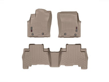 Cargar imagen en el visor de la galería, Alfombra WeatherTech Toyota Prado 4Runner y Lexus GX 460 2013+ Kit con FloorLiner 1ra y 2da fila en color beige. - Pro Performance