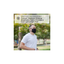 Cargar imagen en el visor de la galería, Mascarilla KN ajustable y lavable. Colores: Negro gris y camuflada.