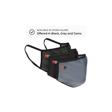 Cargar imagen en el visor de la galería, Mascarilla KN ajustable y lavable. Colores: Negro gris y camuflada.