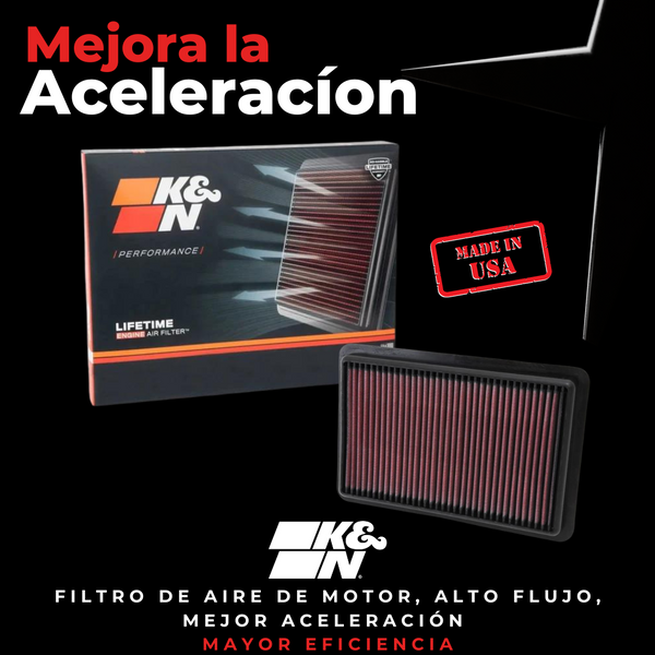 ¿Por qué usar filtros K&N? Rendimiento real para tu motor.