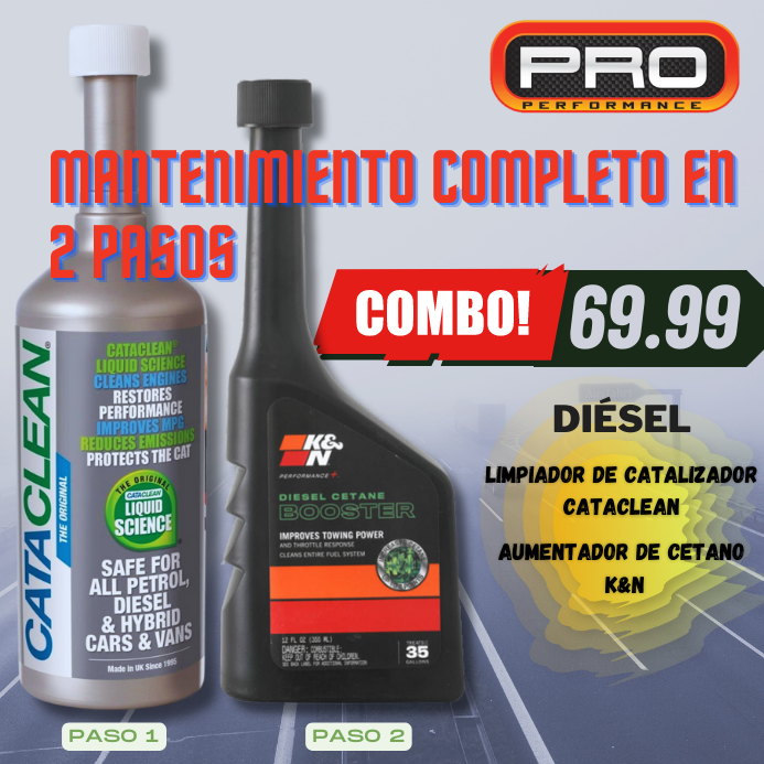 Combo Cataclean & Aumentador de Cetano K&N