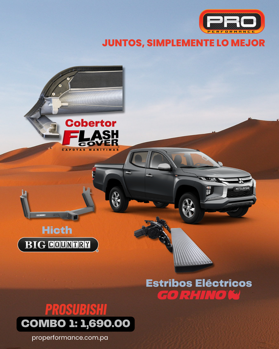 Accesorios para Mitsubishi L200 Combo 1 Pro Performance