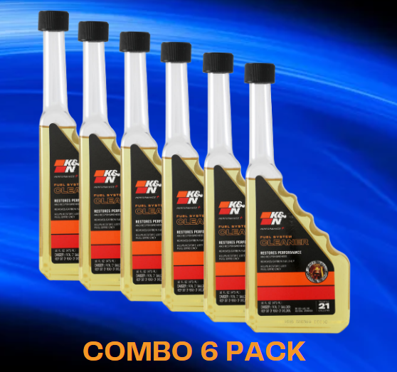 Combo con 6 Unds de Limpia Inyectores y Sistema de Combustion K&N 16 oz