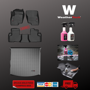 Juego completo WeatherTech para Mitsubishi Outlander + Kit de limpieza