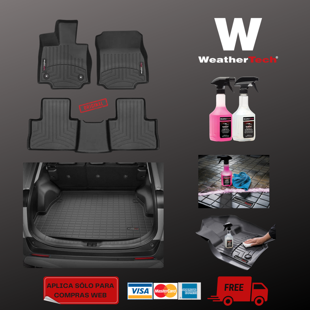 Juego completo WeatherTech para Toyota Rav4 + Kit de limpieza – Pro ...