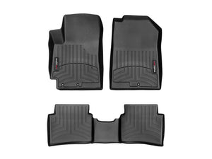 Alfombra WeatherTech para Kia Rio Sedán y Hatchback 2018+ Incluye FloorLiner 1ra y 2da fila en color negro.