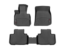 Cargar imagen en el visor de la galería, Alfombra WeatherTech Bandeja FloorLiner 1 y 2 fila para BMW  X3 2018-2022 X4 2019-2022 color negro
