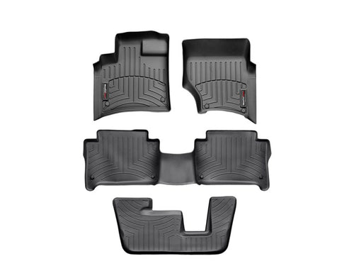 Alfombra WeatherTech Bandeja FloorLiner 1 2 y 3era fila para Audi Q7 2007-2015 en color negro - Pro Performance