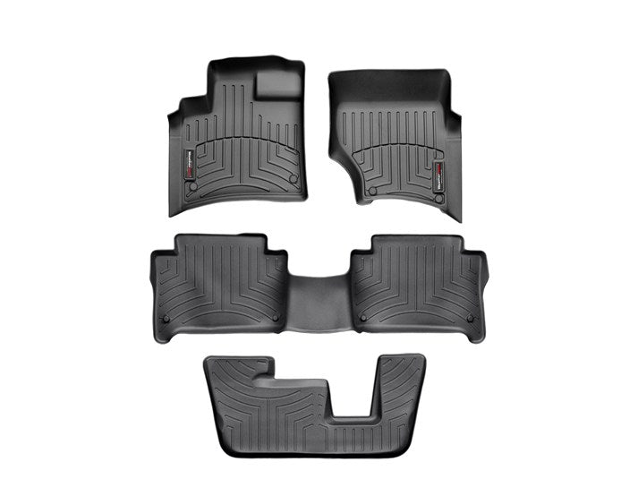 Alfombra WeatherTech Bandeja FloorLiner 1 2 y 3era fila para Audi Q7 2007-2015 en color negro
