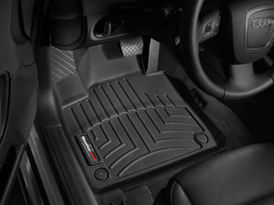 Alfombra WeatherTech Bandeja FloorLiner 1 y 2 fila para Audi A3 2006 al 2013 color negro