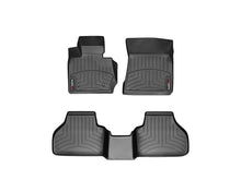 Cargar imagen en el visor de la galería, Alfombra WeatherTech Bandeja FloorLiner 1 y 2 fila para BMW  X3 2011-2018- X4 2015 en color negro
