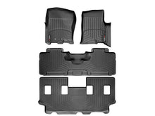 Cargar imagen en el visor de la galería, Alfombra WeatherTech bandeja floorliner para Lincoln Navigator / Ford Expedition EL 2011-2017 en color negro
