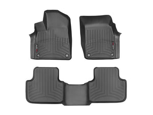Alfombra WeatherTech Bandeja FloorLiner 1 Y 2da fila para Audi Q7 Y Q8 2020-2022 en color negro
