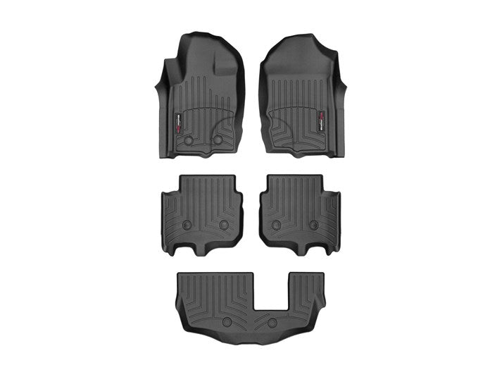 Alfombra WeatherTech para Ford Everest en color negro. FloorLiner en color negro.