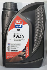 Lubricante Full Sintético Marca Unil Opal Viscosidad 5W40 UN (1) LITRO OPALJET 24S