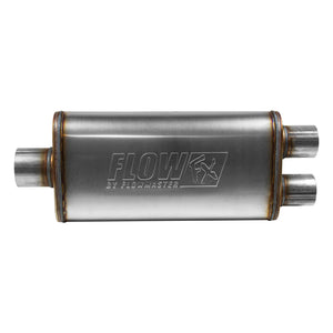 72288 Muffler Flowmaster FlowFx Rectangular Largo Central 3 pulgadas-Doble 2.5 pulgadas (Reversible)