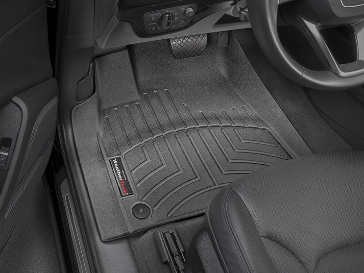 Alfombra WeatherTech Bandeja FloorLiner 1 Y 2da fila para Audi Q7 Y Q8 2020-2022 en color negro