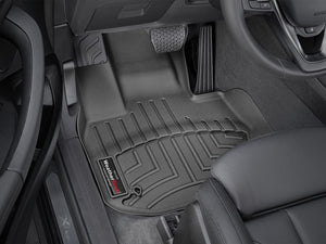 Alfombra WeatherTech Bandeja FloorLiner 1 y 2 fila para BMW  X3 2018-2022 X4 2019-2022 color negro