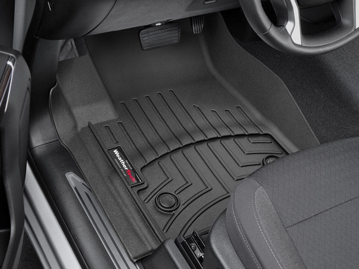 Alfombra WeatherTech Bandeja FloorLiner 1 y 2 fila para Chevrolet Silverado 1500/2500 / GMC Sierra 2019 en adelante color negro