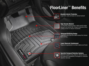Alfombra WeatherTech Bandeja FloorLiner para Isuzu D-Max y Mazda BT-50 2022, Chevrolet coloradoen adelante.