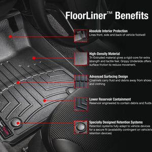 Alfombra WeatherTech FloorLiner para Ford Ranger Ranger Raptor y Mazda BT-50 2012 en adelante.