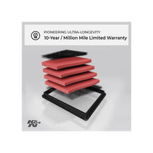 Cargar imagen en el visor de la galería, 33-2361 Filtro de aire de motor K&amp;N para Suzuki Grand Vitara 1.6L Y 2.0L 2005-15
