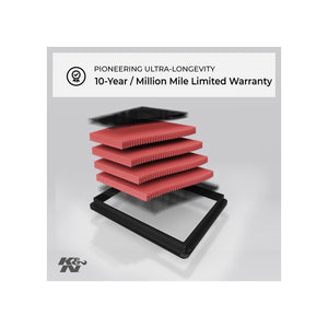 Filtro de aire de motor K&N para Honda CR-V 2.4L 2015-2016
