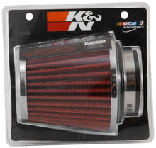 Cargar imagen en el visor de la galería, RG-1003RD Filtro de aire K&amp;N universal tipo hongo adaptable a 2.25 2.5 y 2.75 Largo: 4 pulgadas
